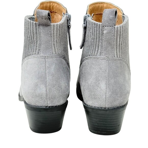 Vionic Womens Devon Ankle Boots Sz 8 Gray Suede Clean Girl Quiet Luxury Classic - Picture 4 of 10